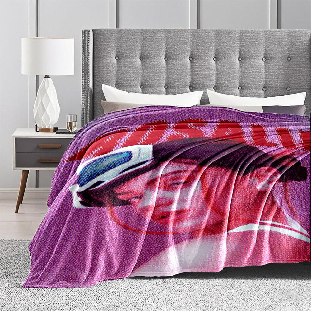 Pink Portrait Blanket for All Seasons Blanket Lunch Break Throw Gift