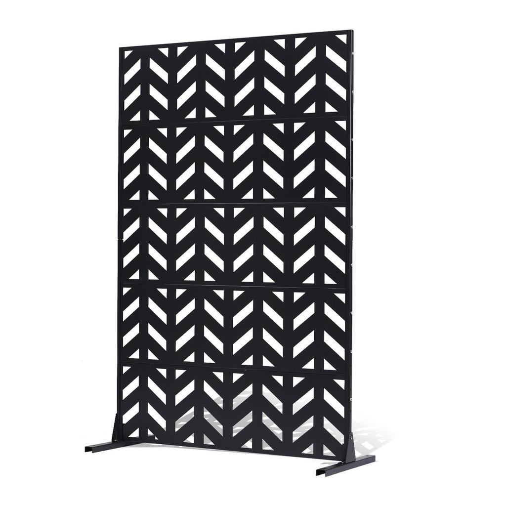 Metal Privacy Screen 47" X 72" Freestanding Outdoor Privacy Screens