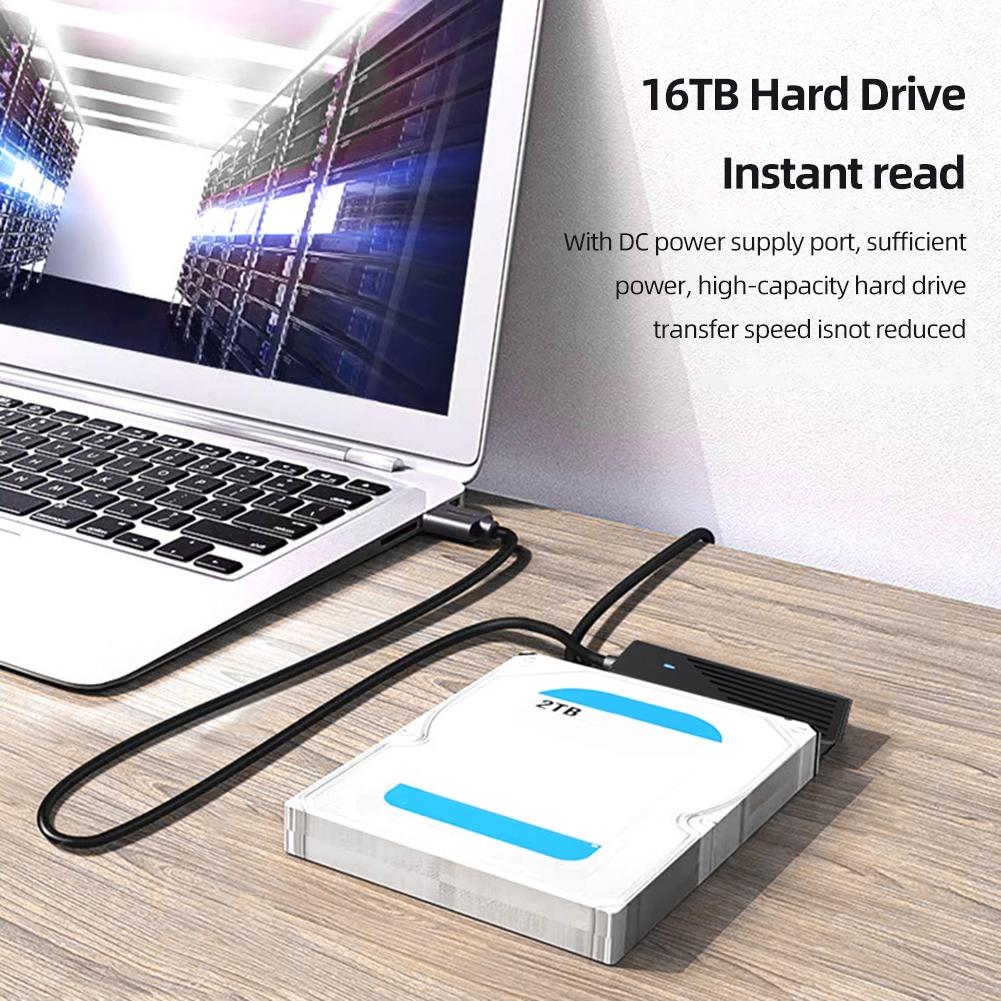 SATA to USB Adapter Support M.2 NGFF SSD USB3.0 to SATA Adapter 5Gbps Support 2.5/3.5 Inch SATA HDD SSD Hard Drive for Laptop PC