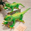 5065Cm Peluche Gecko Verde Carino Simulazione Lucertola Gecko Coda Lunga Realistica Giocattolo di Peluche Decorazione per la Casa Regalo per Bambini