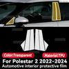 Für Polestar 2   2024 Auto Innenraumschutz Kratzschutzfolie Instrumenten-Zentralsteuerung Navigationsbildschirm Zubehör