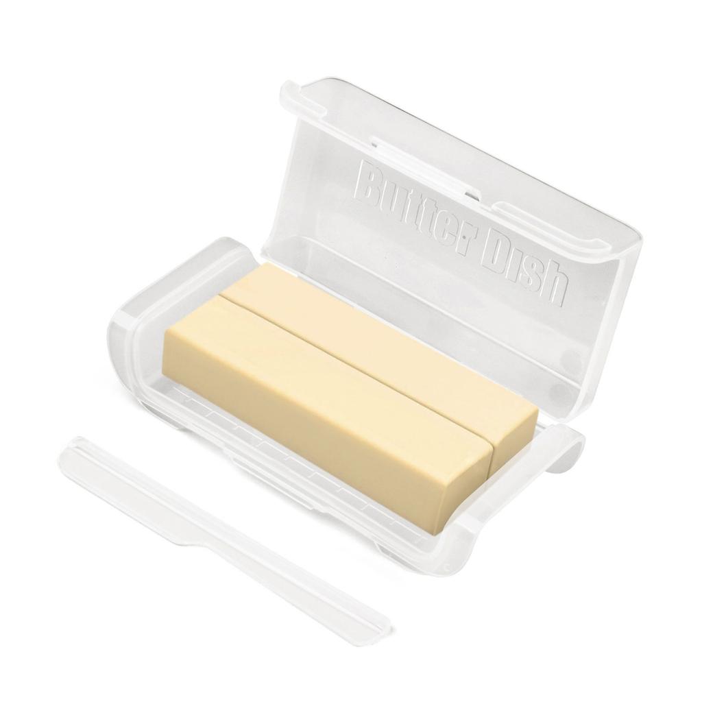Butter-Teilungs-Aufbewahrungsbox mit Deckel Käse-Aufbewahrungsbox Kunststoff-Butterbehälter für Küchen Kühlschrank Einfach zu bedienen