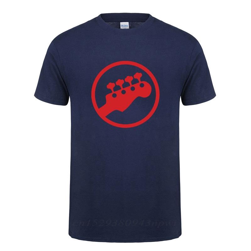 Bass Headstock Guitar Symbol Guitarist Player Musicians Music Rock TShirt Funny Birthday Gift For Men O Neck Cotton T Shirt Tee