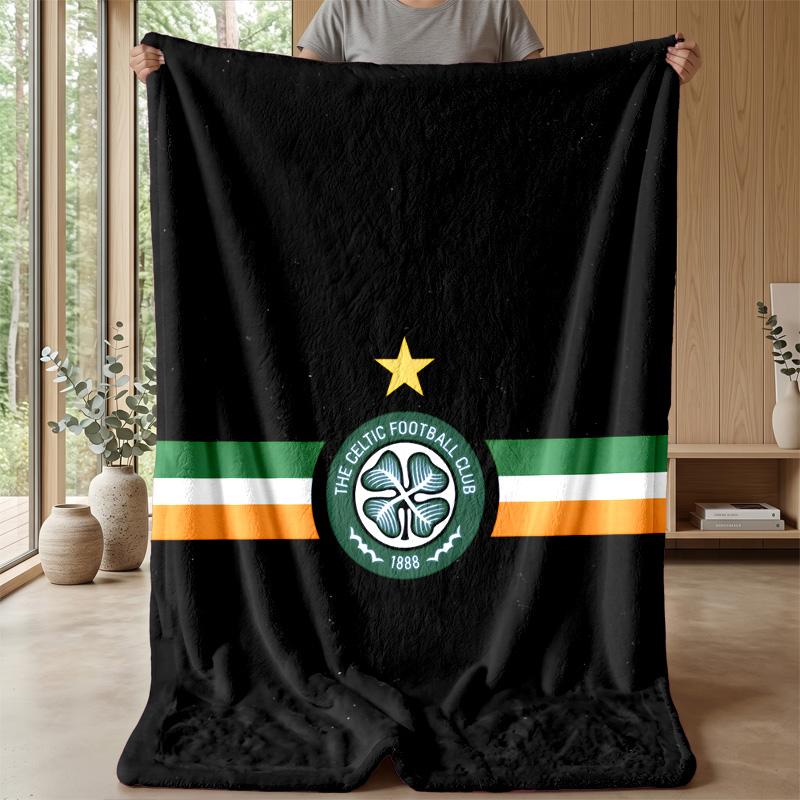Celtic FCΤυπωμένη Φλαλινένια Κουβέρτα Ζεστή Φιλική προς το Δέρμα Ρίχτρα για Καναπέ Κρεβάτι Εσωτερικού Χώρου Καθημερινή Χρήση