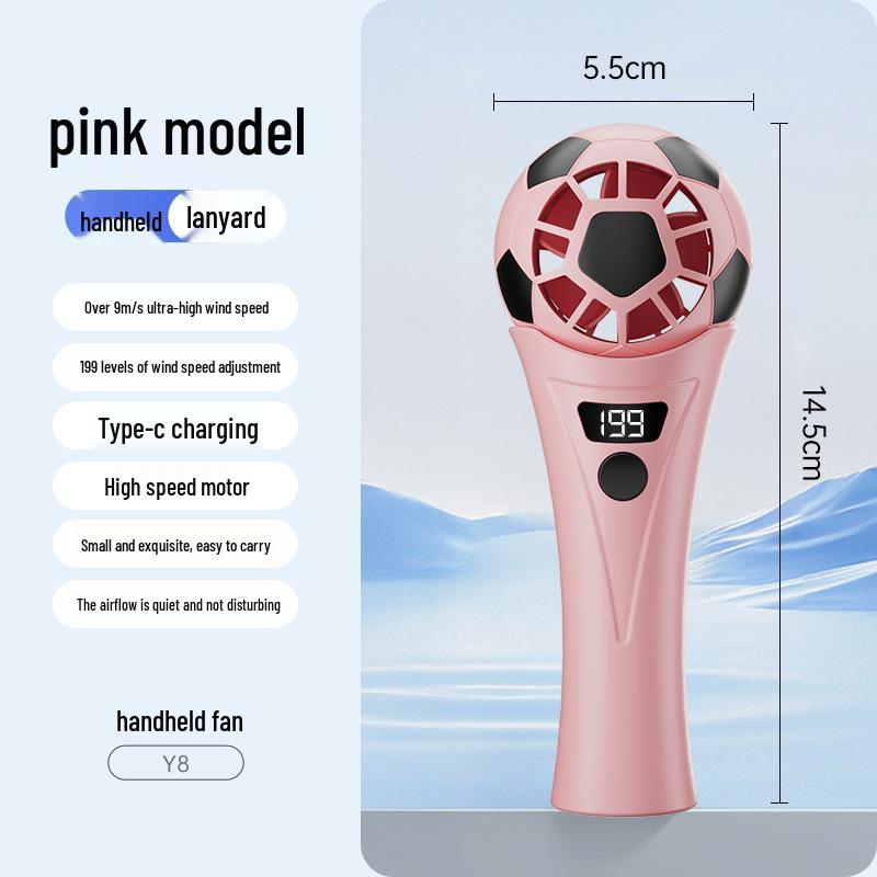 Cross-border Mini Handheld Football Fan – Cartoon USB Rechargeable with Long Battery Life for World Cup Enthusiasts World Cup