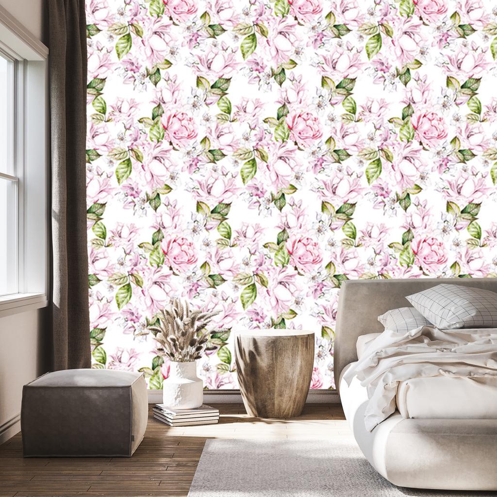Pastel Roses Wallpaper for Living Room and Bedroom 50x1000
