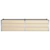 Ivory Plant Planter Box 195 X 50 X 45 Cm Galvanized Steel