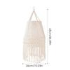 Boho Lampshade Handwoven Bohemian Macrame Cotton Rope Lampshade Tapestry Decor Accessory Room Decor Photo Props For Living Room