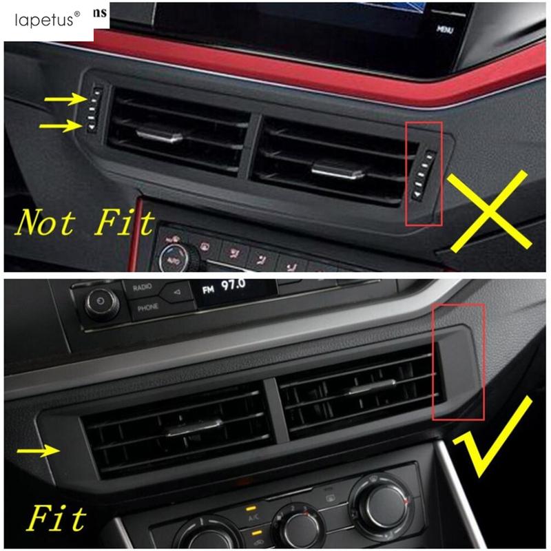 AC Air Shift Gear Panel Handle Bowl Head Light Lamp Window Lift Cover Trim Black Accessories For VW Volkswagen Polo  -