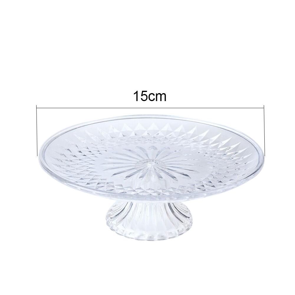 Plato de Frutas de Cristal Creativo de Alta Calidad Plástico Con Base Fuente Hogar Cocina Fruta Seca Semillas de Melón Bandeja para Dulces Plato