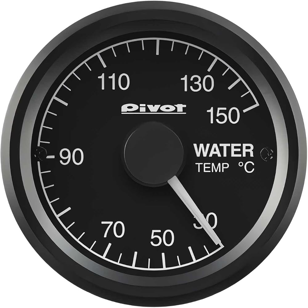 Pivot GT GAUGE-52 Water Temperature Gauge, White Illumination, GSW-5