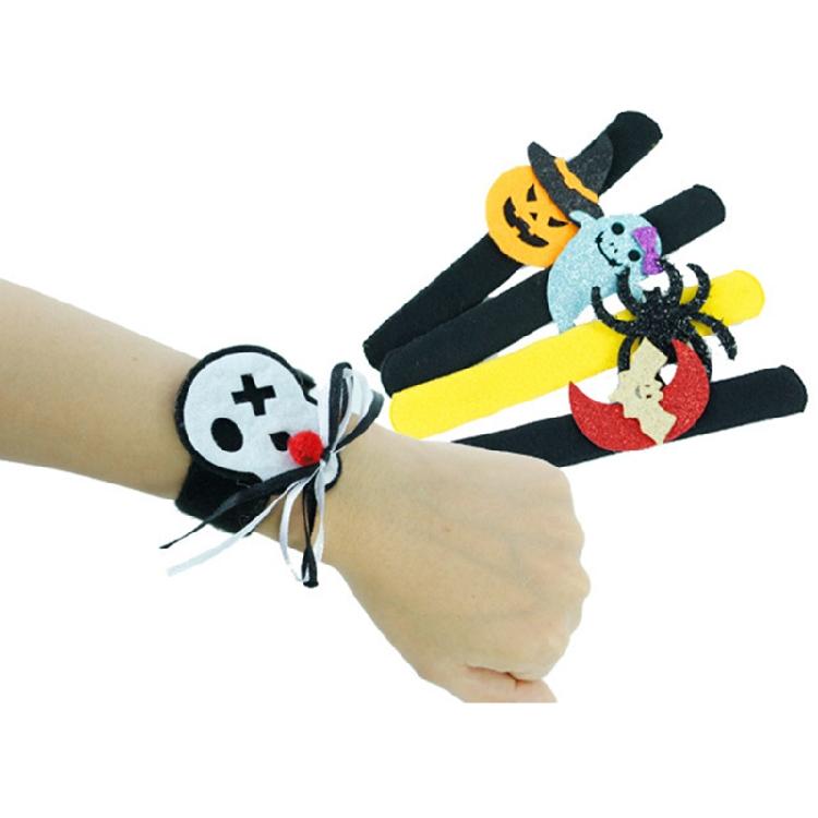 Bracelets Claquants Rétro Cadeaux de Fête avec Motif Varié Design Fantôme Citrouille