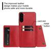 Vintage Leather Card Holder Phone Case for Samsung Galaxy S23+,S23 Card Pockets Dual Snap Buttons Flip Wallet Shell
