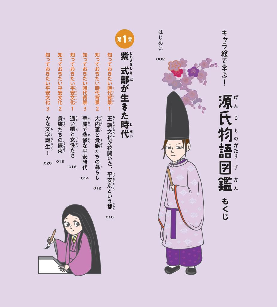 Learn through character illustrations! The Tale of Genji illustrated guide