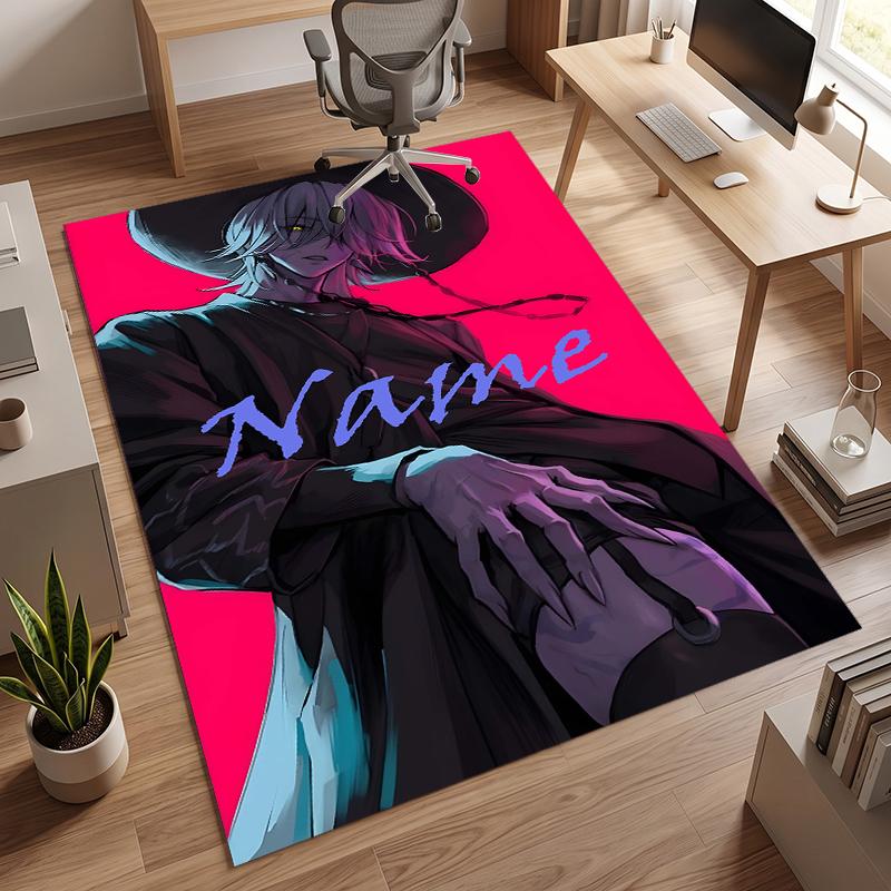 Mystery (1) Personalized Name Office Carpet Stylish Decor for Living Room Bedroom Kitchen