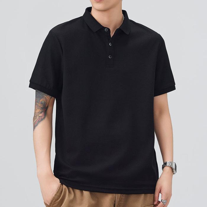 Men's New Summer Loose Short-sleeved POLO Shirt Lapel Short T