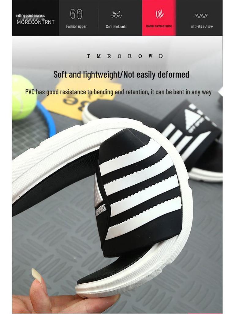 Men's Korean Style Summer Non-Slip Thick Sole Outdoor Slippers
