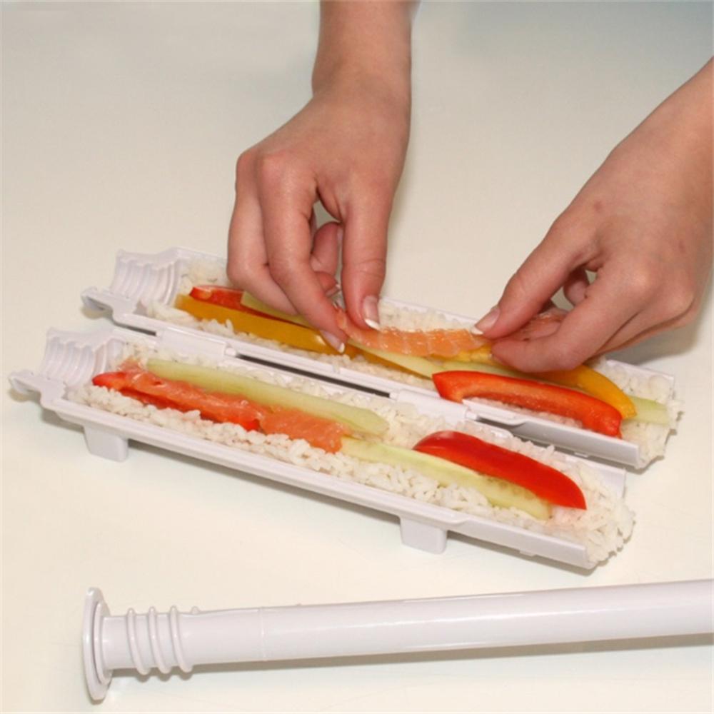 Sushi Maker Mold DIY Rice Roller Plastic Mold Sushi Making Tool Set Household Kitchen Cooking Tools