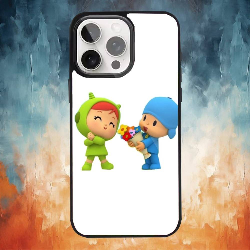 Cartoon niedliche P-Pocoyo Handyhülle Für iPhone 17 16 15 14 13 12 Pro Max Plus für Magsafe Spiegel Kabellose Magnetische Abdeckung