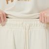 Puma Relaxed Embroidered Logo Drawstring Joggers Women Bottoms Ivory-White 532284-73