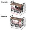 Wall Mounted Refrigerator Side Storage Rack Punch Free Spice Storage Rack  Bathroom