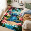 Custom Name Luna's Stitch Living Room Non-Slip Area Rug Soft Carpet for Bedroom Kids Playroom Sofa Office Home Decor Doormat