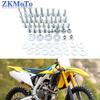 Motorrad Verkleidung Kotflügel Schraubenbolzen Satz Befestigungssatz Für Suzuki RM125 RM250 RMZ250 RMZ450 RMX250 RM RMZ RMX 125-500 Universal