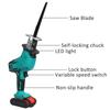 18V Cordless Electric Reciprocating Saw Portable Metal Wood Cutting Machine Tool Variable Speed For 1/2 Battery 288VF