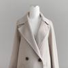 Fashionable Women's Loose Over-the-Knee Belted Wool Coat