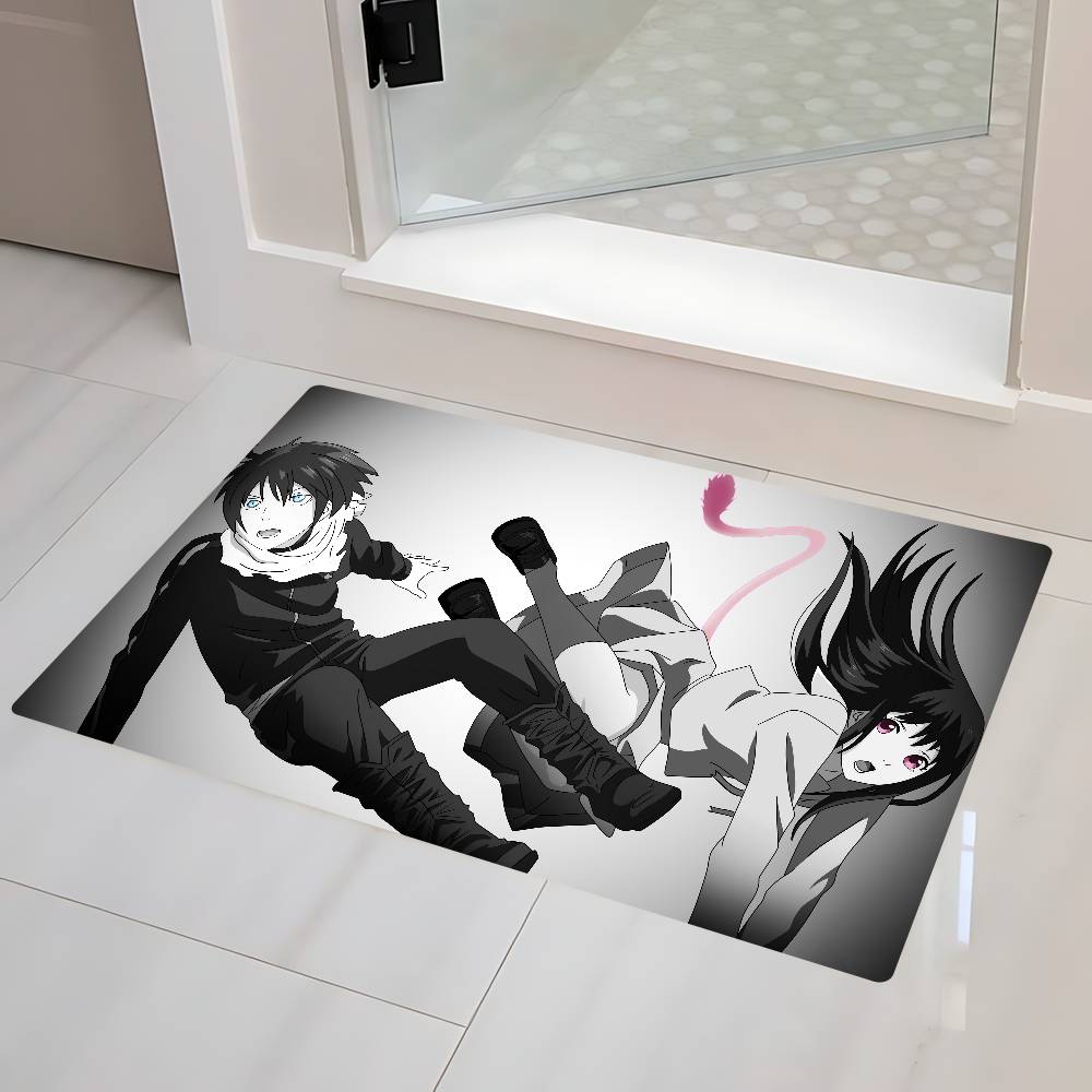 Anime N-Noragami Floor Mat Bathroom Mat Kids Room Bedroom Decoration Balcony Anti-Slip Doormat Living Room Welcome Rug