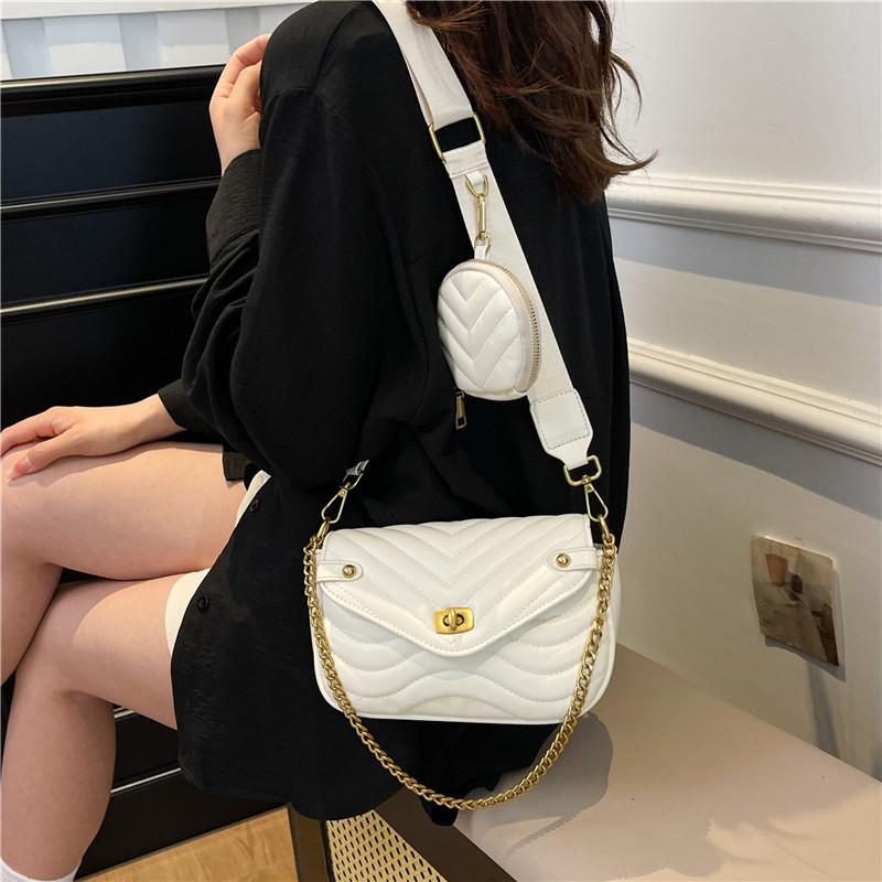 Textured small bag women's new women's bag summer shoulder bag textured fashion messenger small square bag