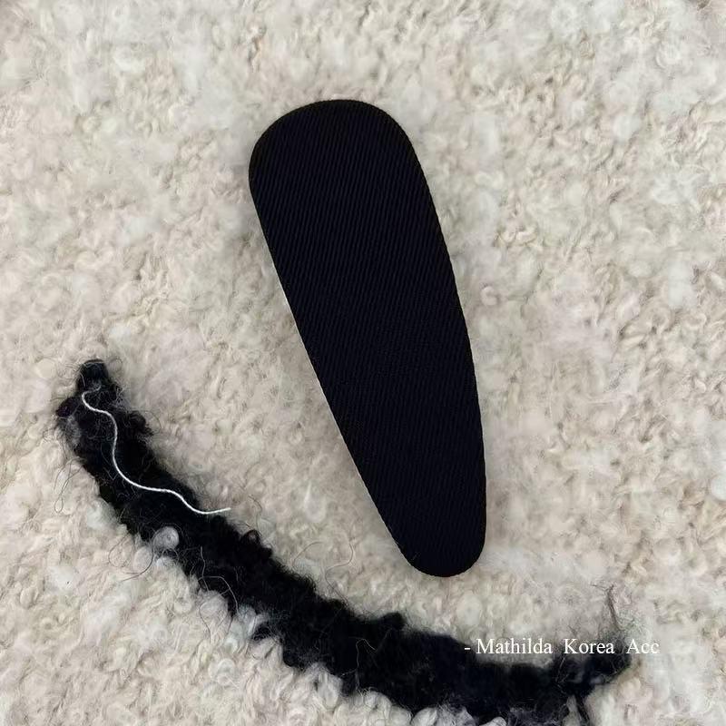 Black Fabric BB Side Bang Clip - Elegant Baby & Women's Hair Accessory