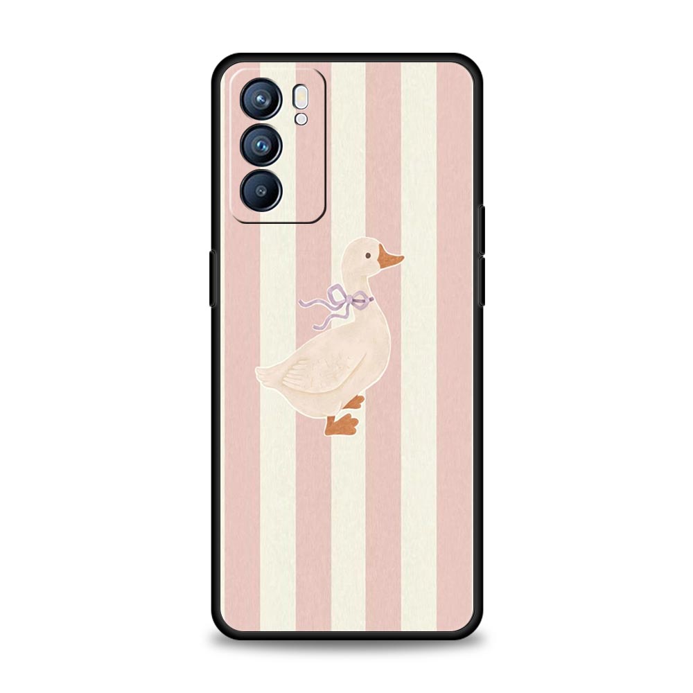 

Phone Case Cover For Oppo A17 A31 A54 A57 A78 A79 Find X5 X6 Reno 7 8 10 11 12 13 F Pro Soft TPU Tree Duck Lemon Flower Pattern Oppo A31