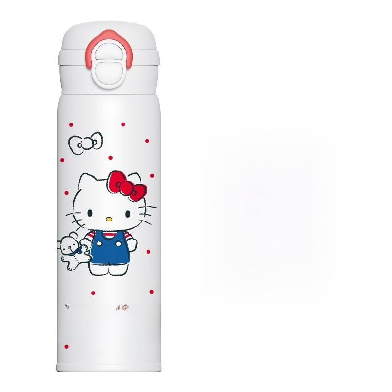 Sanrio Hello Kitty Insulated Travel Mug With Large Capacity And Leakproof Lid For Kids And Students Kitty Love