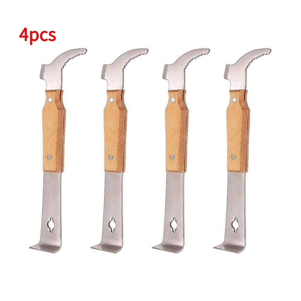 Bee Hive Hook Scraper Multifunctional Beekeeping Hive Tool Hive Scraper J Type Honey Scraper For Beekeeper Supplies Equipment