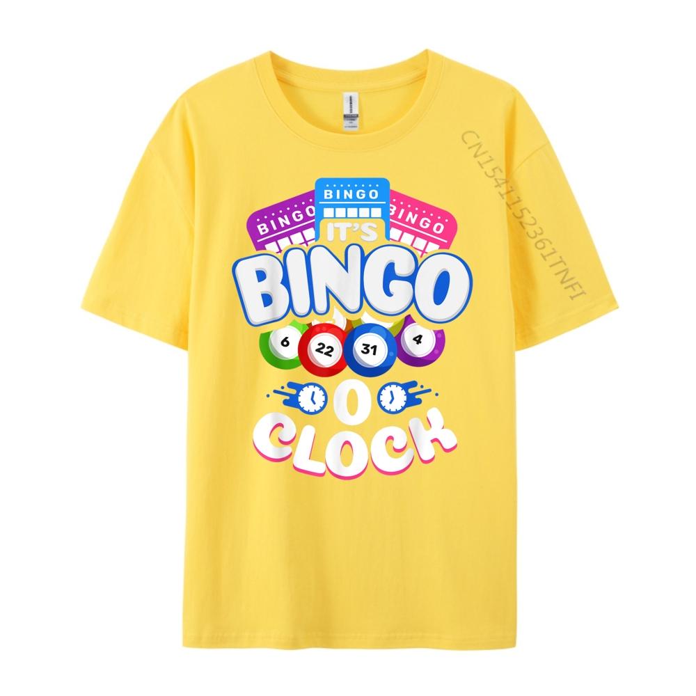 Its Bingo O Clock Bingo Player Grandma Vintage T Shirt Men Mens TShirts Printing