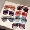 KAMMPT Vintage Pilot Sunglasses Men 2025 New Fashion Multi-color Gradient Shades Women Trendy Casual Outdoor Decor Sun Glasses