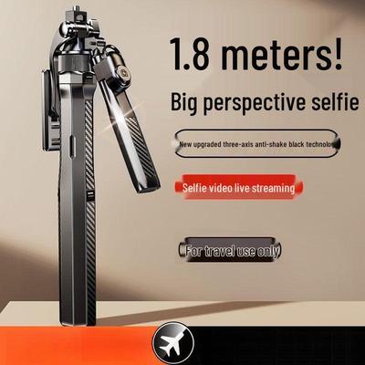 Multifunctional 360° Rotating Selfie Stick Tripod with Anti-Shake for Photos & Live Streaming