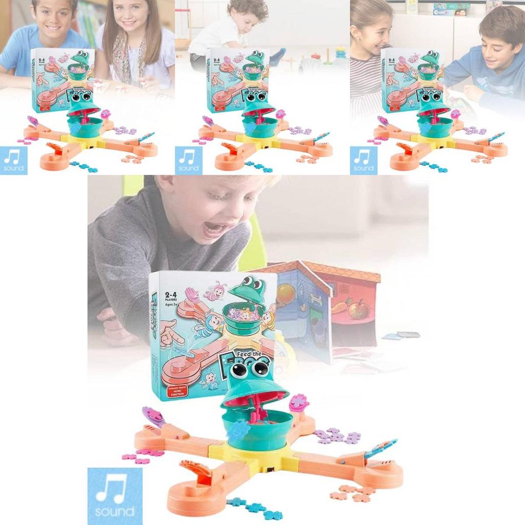 Colorful Electric Frog Adventure Game For Fun Interactive Dinosaur Feeding Play