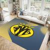 Villarreal FC Design Kristall Samt Teppich Gemütlich Nicht?Rutschfester Teppich mit Aufdruck für Schlafzimmer Wohnzimmer Eingang