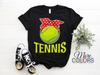 Tennis Mom T-Shirt Gift Tennis Game Lover, Players Coach Birthday Mother's Day Present, Lessons Playing Training Practice Sport Tournats,