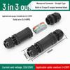 IP68 Waterproof Outdoor Mini Terminal Wire Connector, 2-in 2-out, Rainproof, Buried Cold Press Electrical