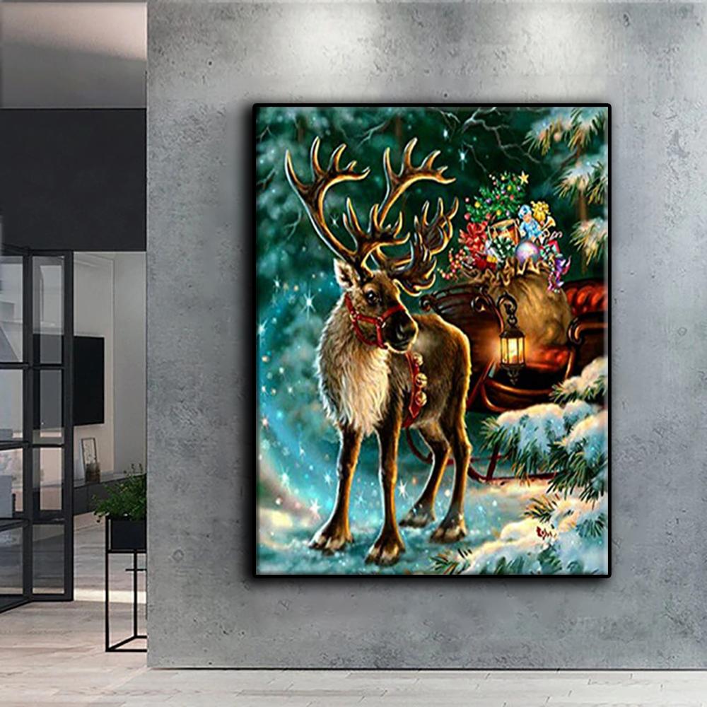 Diamond Painting Christmas Tree Santa Snowman Diamond Mosaic Craft Diamond Embroidery Painting