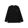 Solid Color Logo Embroidered Crew Neck Long Sleeve T-Shirt Men Tops I026392-00F-XX