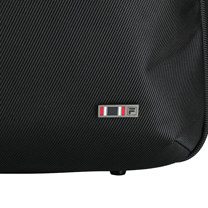 FILA Heritage Minimalist Business Commuter Versatile Synthetic Leather Backpack Regular Black Men backpack F13M638106FBK
