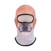 Fall Winter Pullover Hat with Cute Pet Print and Full Face Neck Cover for Outdoor Use