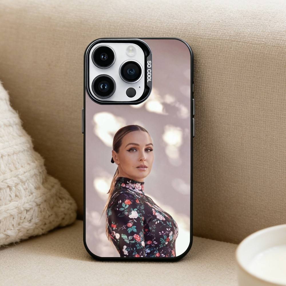 

C-Camilla Luddington Phone Case For iPhone17, 16,15,14,13,12 Pro Max Black Candy Matte Shockproof Cover iPhoneXSMAX