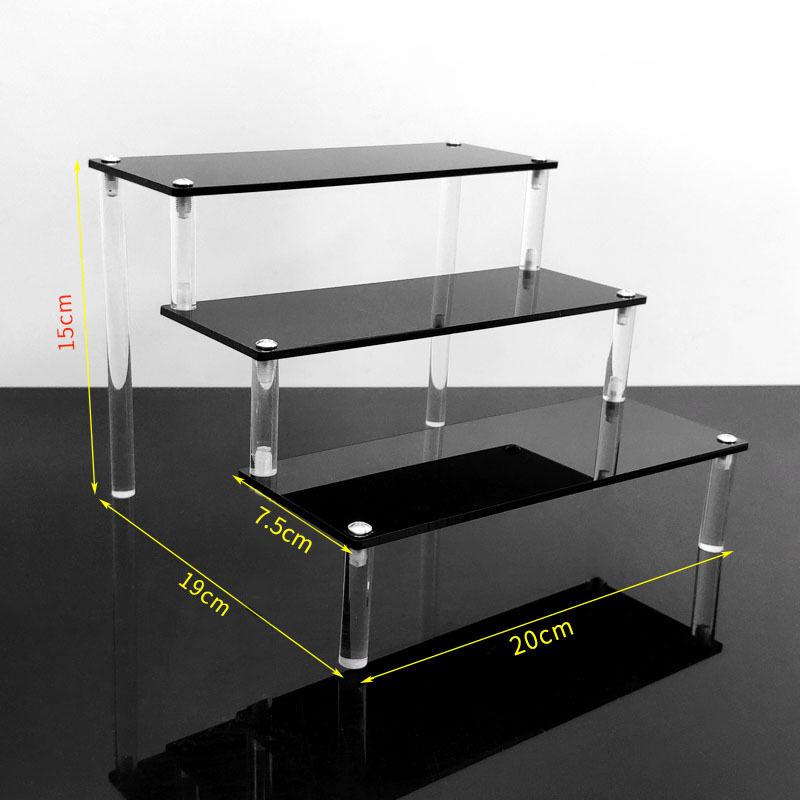 1-3 Tiers Acrylic Perfume Organizer Shelf  Ins Cosmetic Makeup Display Stand Cupcake Doll Desktop Shelves Storage Holder