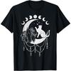 Astrology, Cat with Crescent Moon, Dream Catcher Men Women T-Shirt
