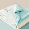 1pc Unprinted Cotton Quilt  Cool Summer Air Conditioning  Solid Color  Skin Friendly  Washable  Lightweight
